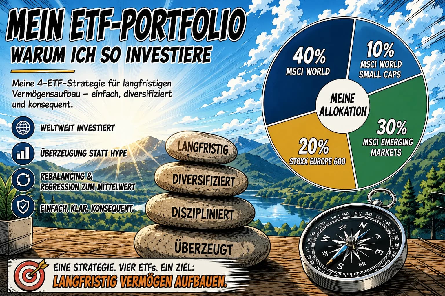 Warum mein ETF-Portfolio genau so aufgebaut ist